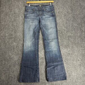 7 For All Mankind Jeans Womens 28 A Pocket Medium Wash Cotton Stretch Pockets